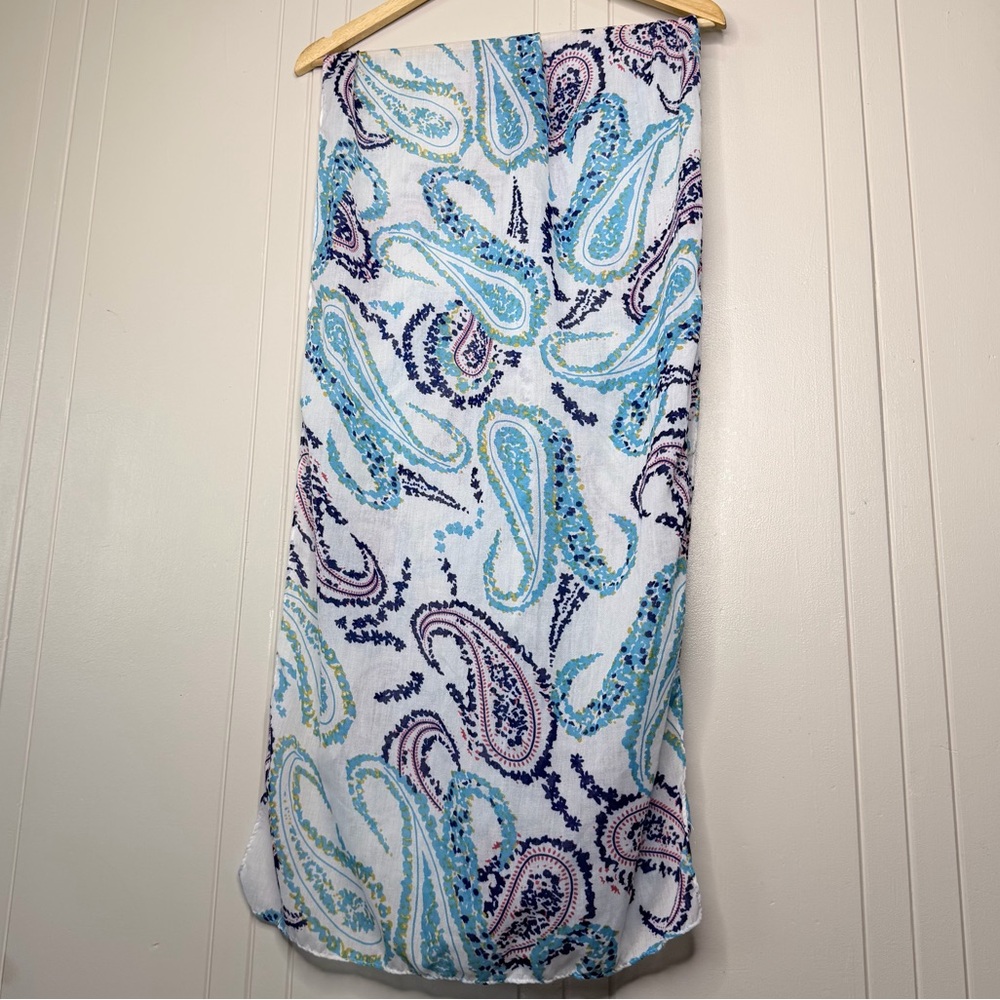 Matilda Jane White, Blue & Yellow Paisley Print